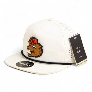 Oregon State Beavers Benny 3D Perforated Rope Hat- White/ Black